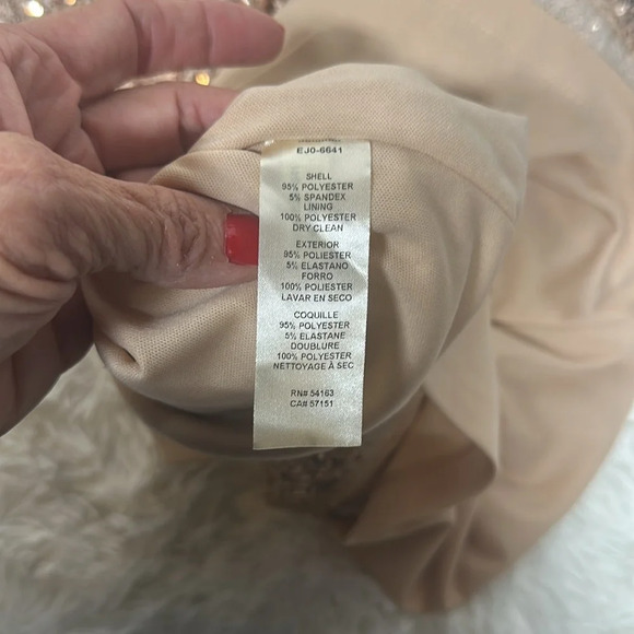 Eliza J Rose Gold Sequin Halter Dress - Picture 12 of 14